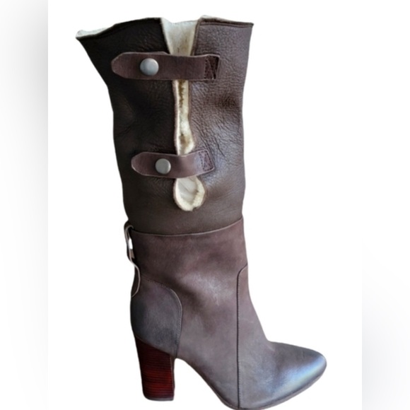 Sigerson Morrison "Belle" Shearling Boot Size 7.5 - Picture 5 of 7